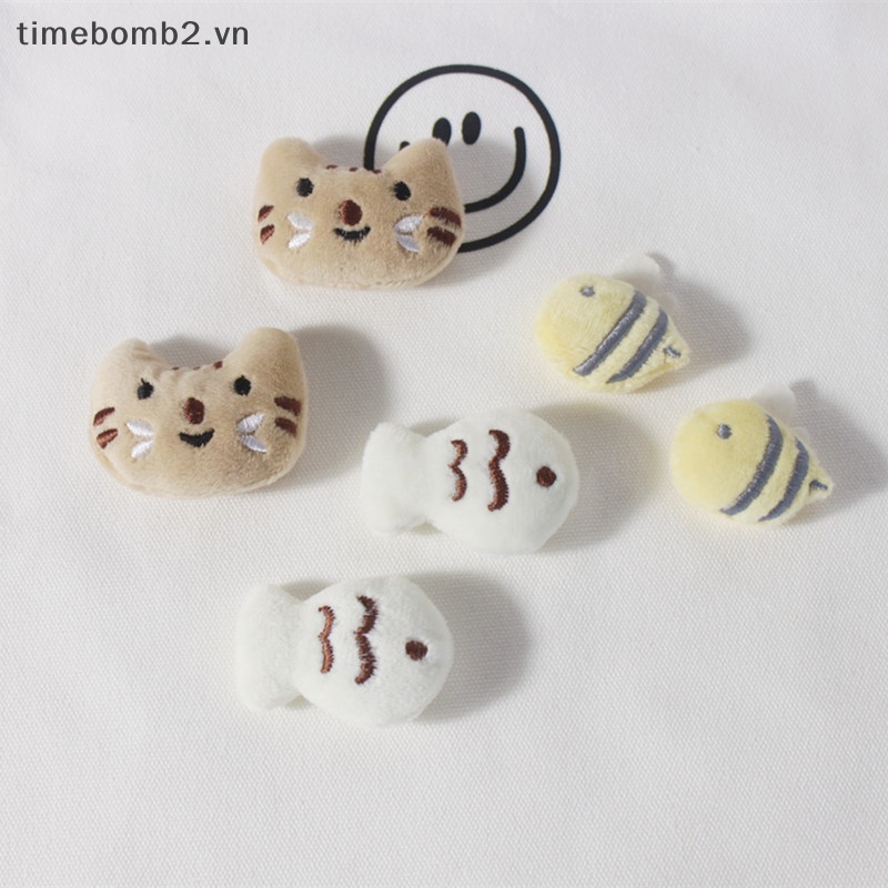 {Timebomb} Ghim Cài Áo Trang Trí Ba Lô / Balo Hình Cá / Ong Hoạt Hình Dễ Thương