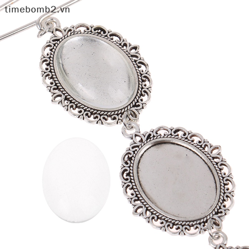 {Timebomb} Khung Ảnh Để Bàn Trang Trí Hình Bầu Dục DIY