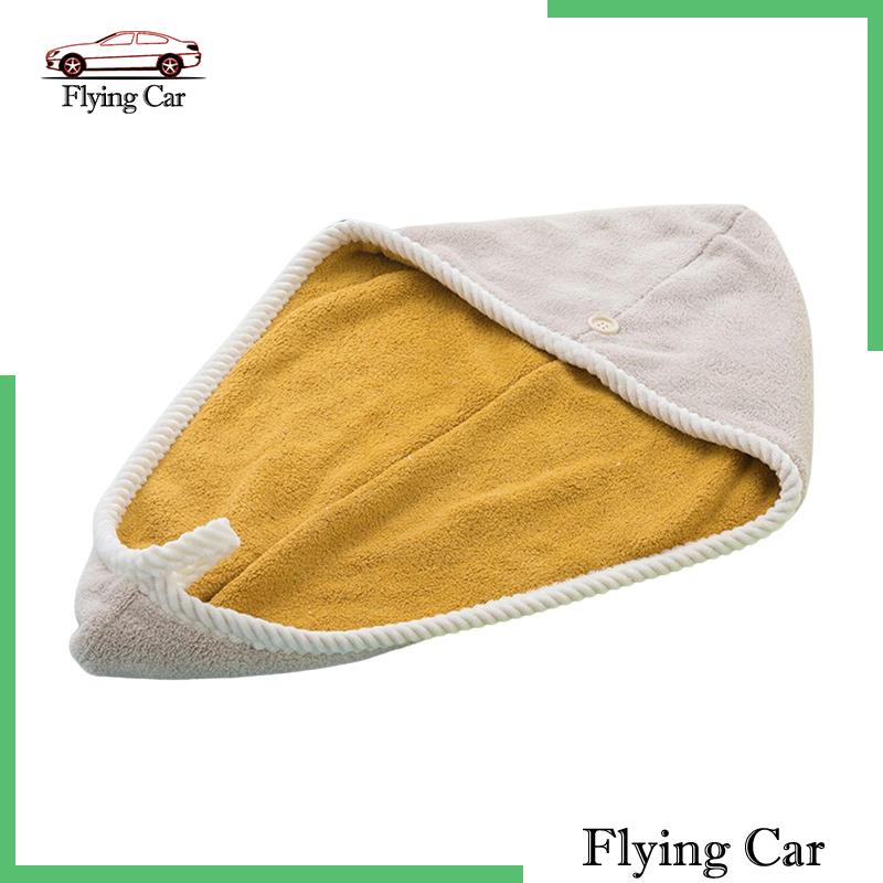 Khăn Quấn Tóc Bằng Sợi Micro Có Nút Cài Dành Cho Nữ [Lzdjfmy2]