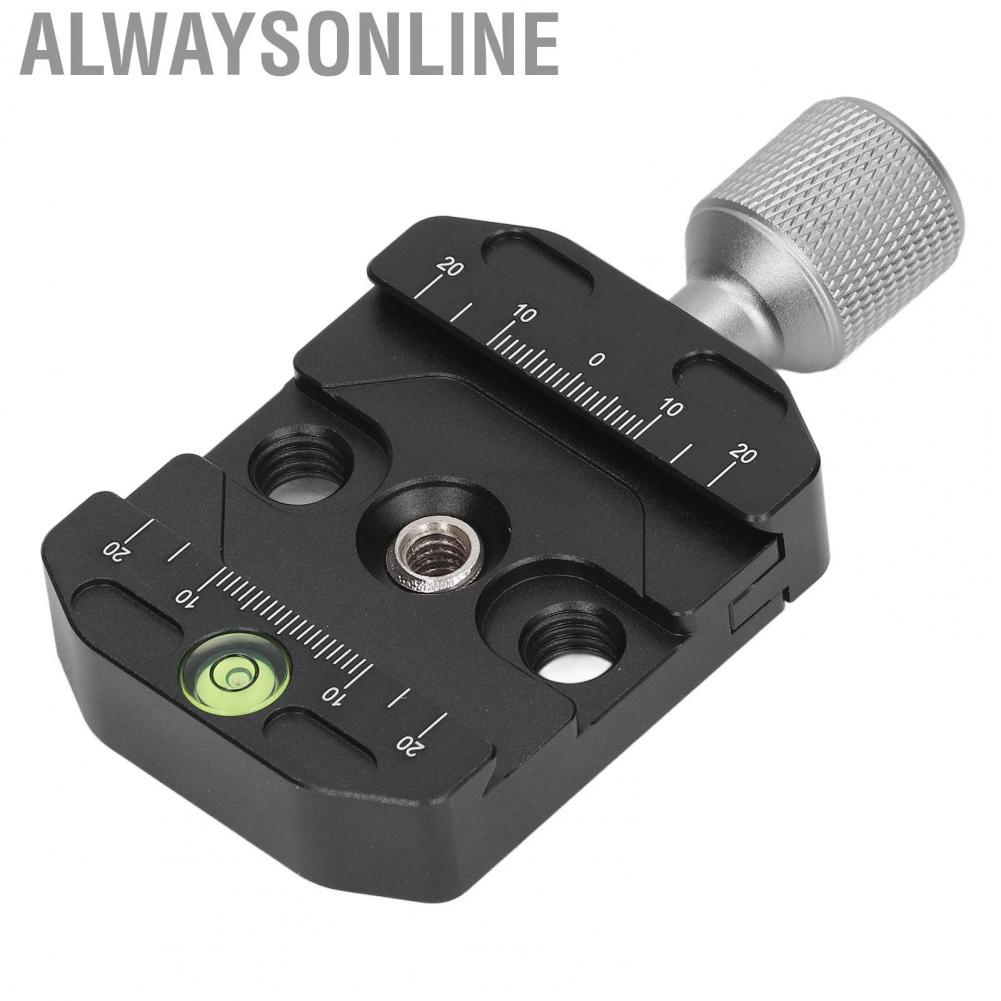 Alwaysonline Quick Release Plate  CNC Processing Tripod 3/8in Thread Hole for Shooting SLR