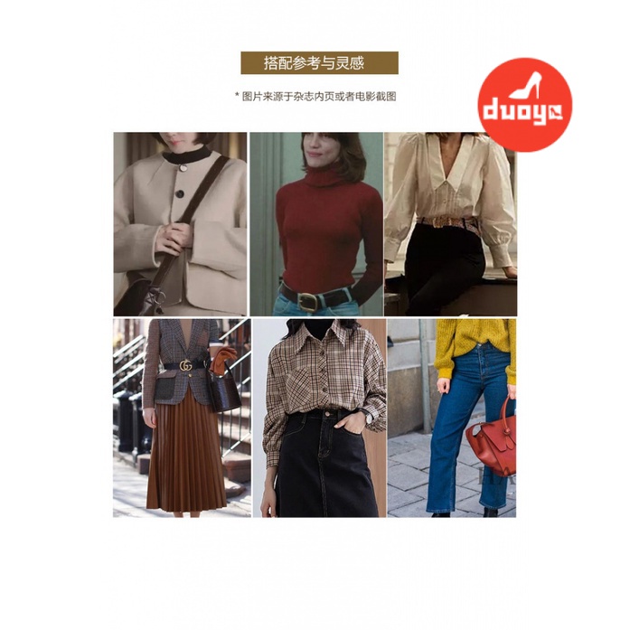 Duoya Tóc Thẳng ~ [Hàng Có Sẵn] Giày Lười Đế Dày Bằng Da Phong Cách Anh Quốc Mùa Thu Giản Dị Dễ Phối Đồ Cho Nữ Miễn Phí Vận Chuyển