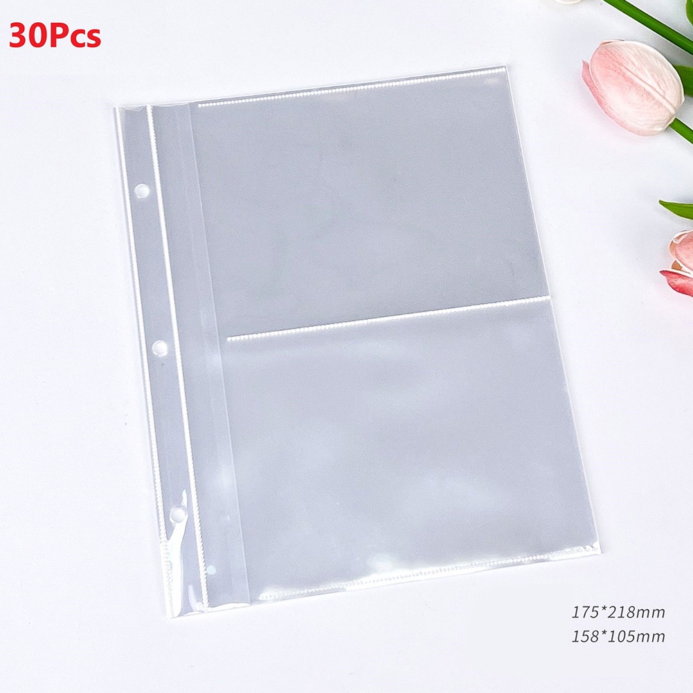 Bộ Sưu Tập Ảnh Bìa Nhựa PP Linh Hoạt Với 30 Tấm Bên Trong