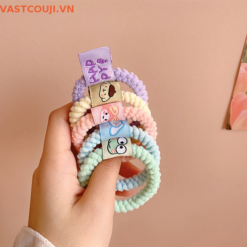 Dây Buộc Tóc Cao Su Co Giãn Màu Kẹo Ngọt Thời Trang Cho Nữ