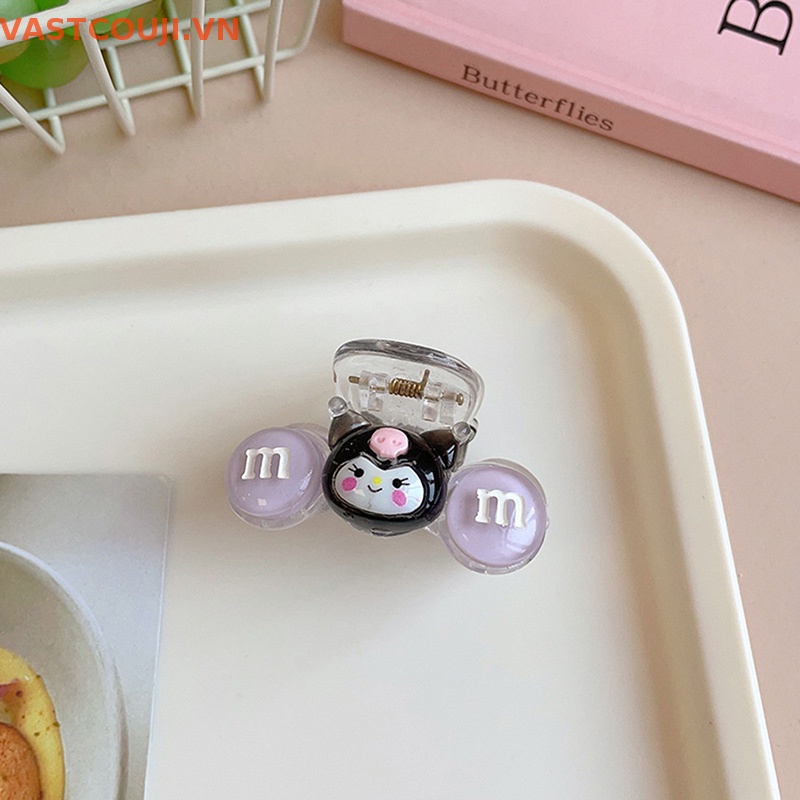 Kẹp Tóc Bằng Pu Hình Cá Mập Melody Cinnamoroll Kuromi Dễ Thương Y2K