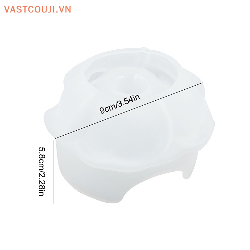 Khuôn Silicon Làm Nhẫn Thủ Công Hình Hoa Hồng Độc Đáo