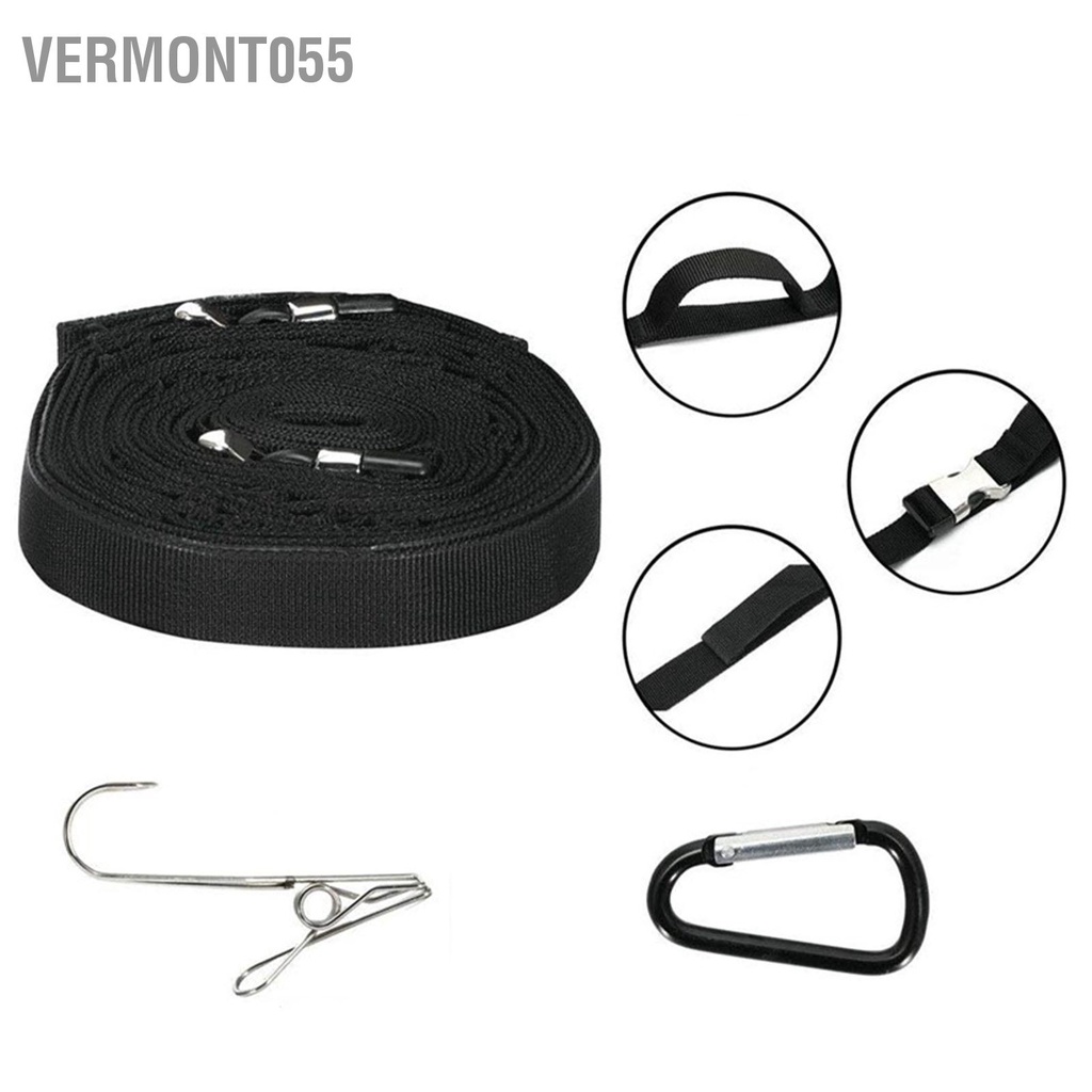 Vermont055 Cắm Trại Dây Buộc Ngoài Trời Phơi Quần Khu Đeo Lưu Trữ Lều Có Khóa D