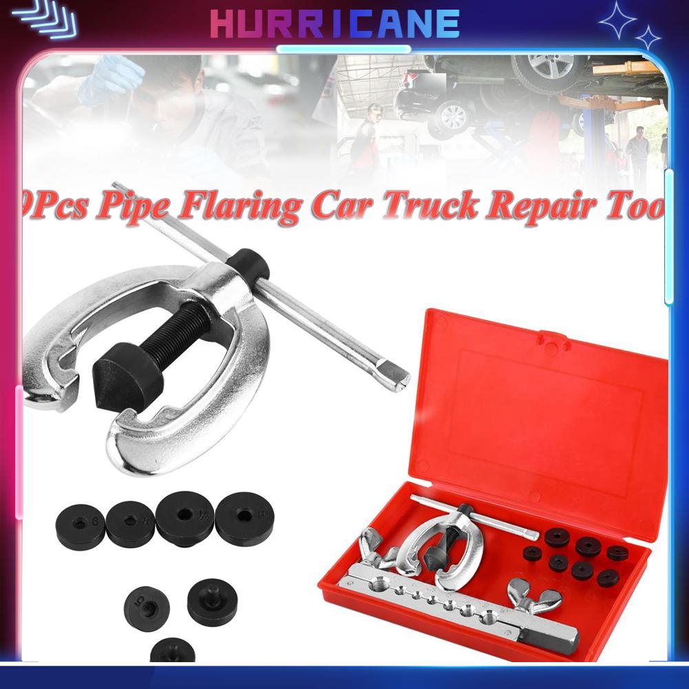Hurricane Bộ dụng cụ loe ống 9 cái sửa chữa bao gồm kẹp rải chết