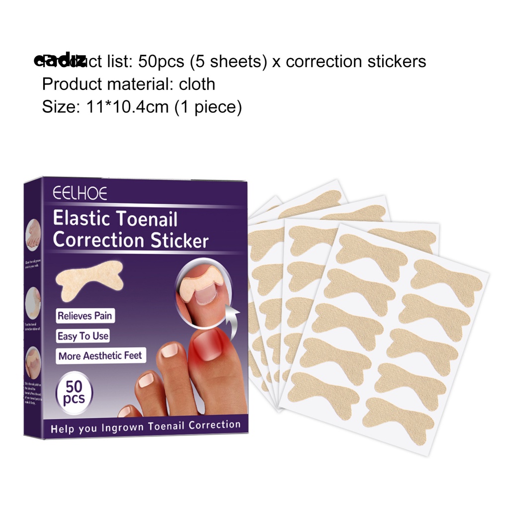 Bộ 50 Miếng Dán Móng Chân Thoáng Khí Hình Bướm Cho Nam