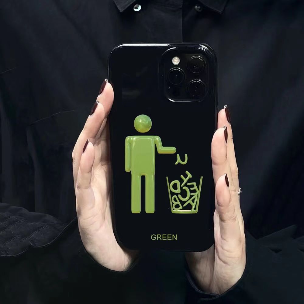 ✅Ốp Điện Thoại Màu Đen Phong Cách Hàn Quốc Đơn Giản Cho Iphone 8p 11 12 13In x