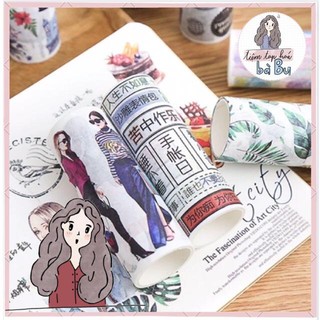 Washi tape trang trí nhiều phong cách, 10cm 🌿