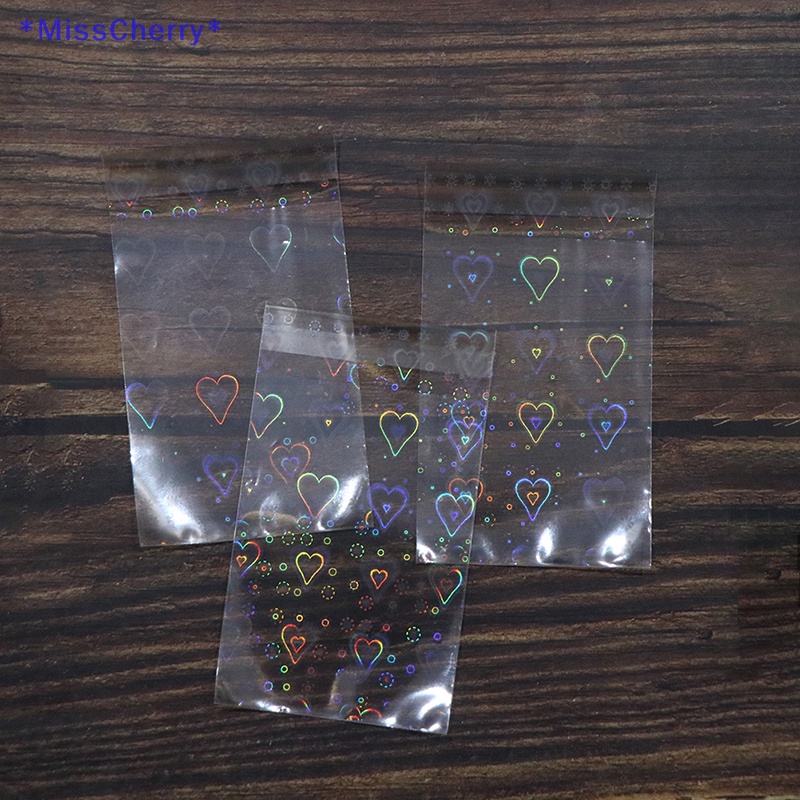 Set 10 / 50 Túi Đựng Thẻ Ngọc Trai Họa Tiết Trái Tim Xinh Xắn Mới