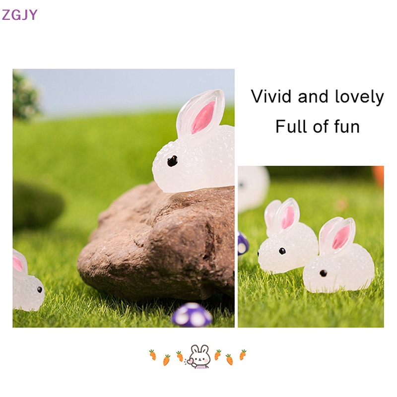 Bộ 2 Thỏ Dạ Quang Trang Trí Xe Hơi ZGJY