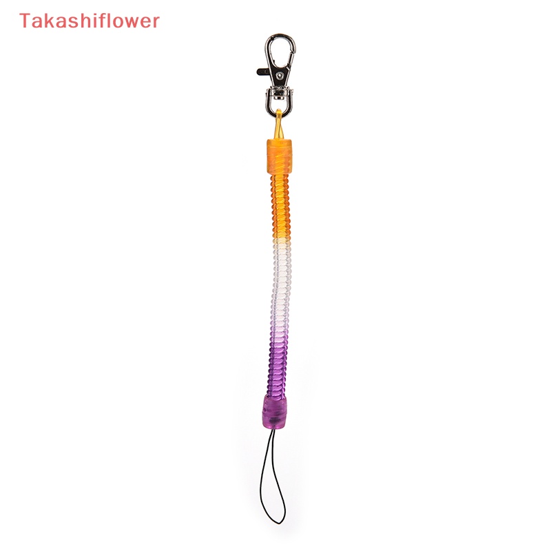 (Takashiflower) 1 Vòng Tròn Nhựa-Keychain-Keychain-Keychain-Keychain-Keychain-Keyring - Co Giãn Có Thể Thu Vào Được