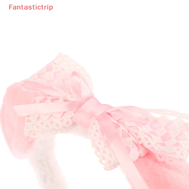 Băng Đô Cài Tóc Hình Tai Cún Hoạt Hình Bằng Lông Nhung Dễ Thương Xinh Xắn