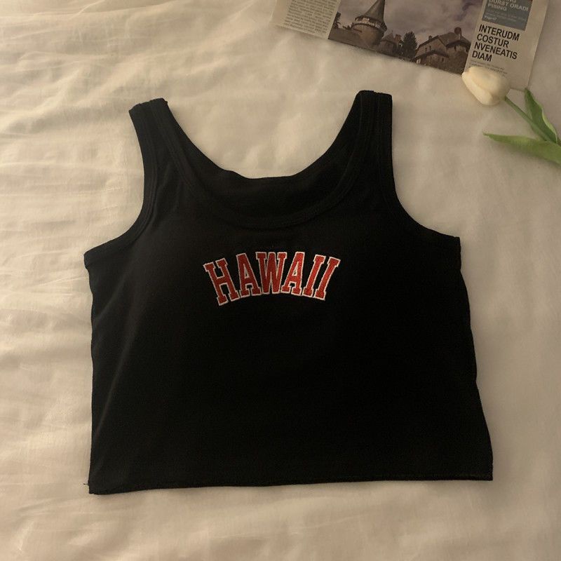 Áo Hai Dây Thể Thao Có Mút Đệm Ngực Thời Trang Mùa Hè Cho Nữ