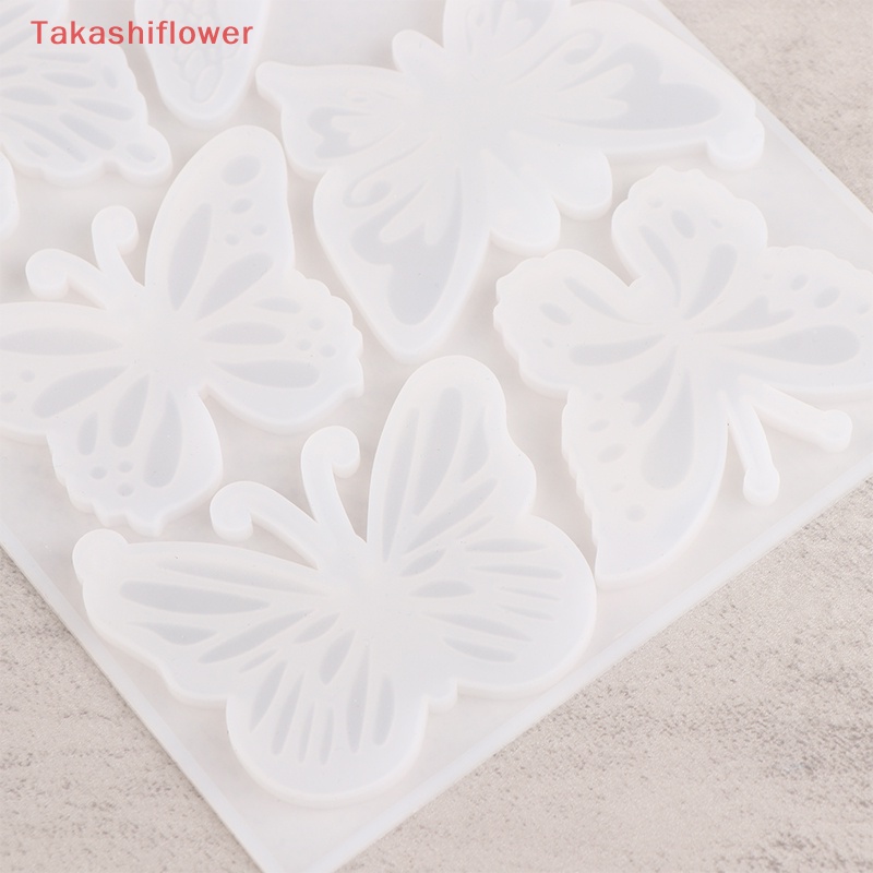 1 Khuôn Làm Móc Khóa / Trang Sức Hình Bướm Bằng Silicone DIY