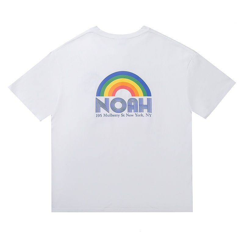 No-ah - Áo Thun Tay Ngắn Họa Tiết Cầu Vồng Thời Trang Đường Phố Mới Nhất Cho Nam Và Nữ RAI-NBOW SH-OP 88-Te-The High Xu Hướng Mới Nhất Dành Cho Nam Và Nữ Jdy45E
