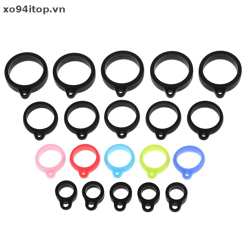 Set 10 Vòng Silicon 8mm / 13mm / 20mm / 16mm Làm Trang Sức Thủ Công