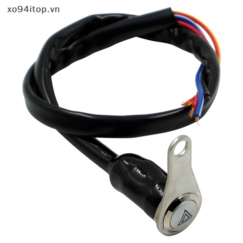 Công Tắc Điều Khiển Đèn LED Đỏ Gắn Tay Lái Xe Máy