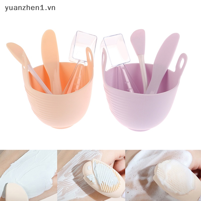 Bộ Dụng Cụ Tự Trộn Đắp Mặt Nạ 4 Trong 1 Tiện Dụng