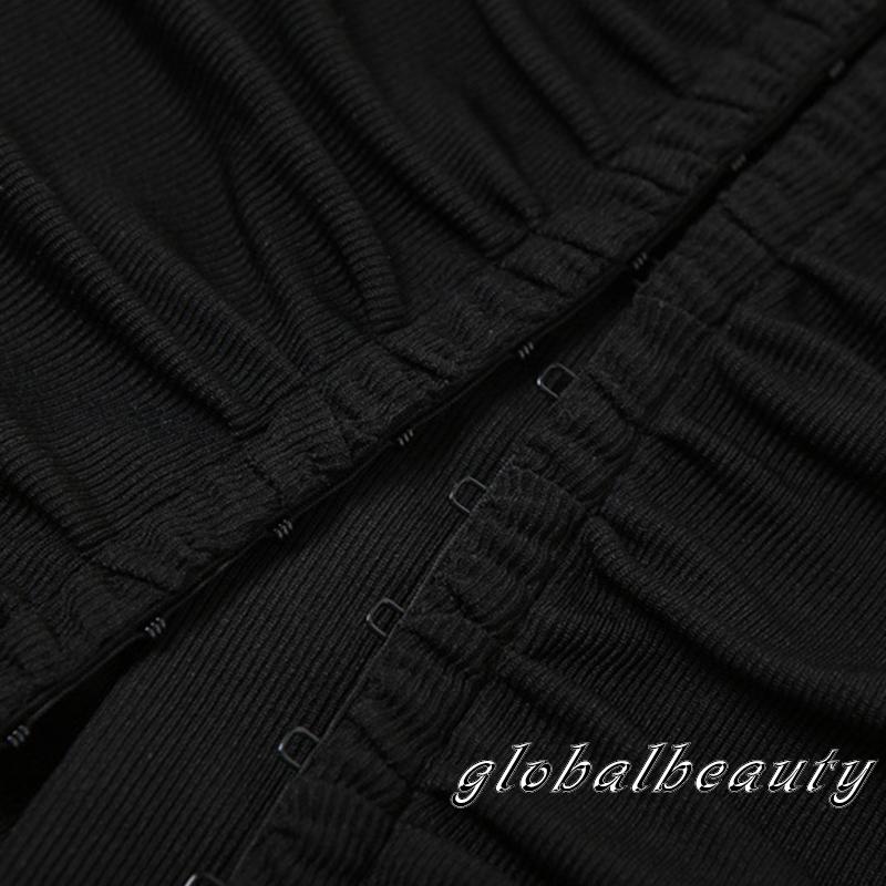 Gb-áo Ống Hở Vai Có Khóa Cài Trung Tâm Với Vòng Cổ Hoa Cho Nữ