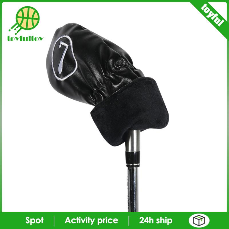 Set 10 Vỏ Bọc Gậy Đánh Golf Thêu Họa Tiết Độc Đáo