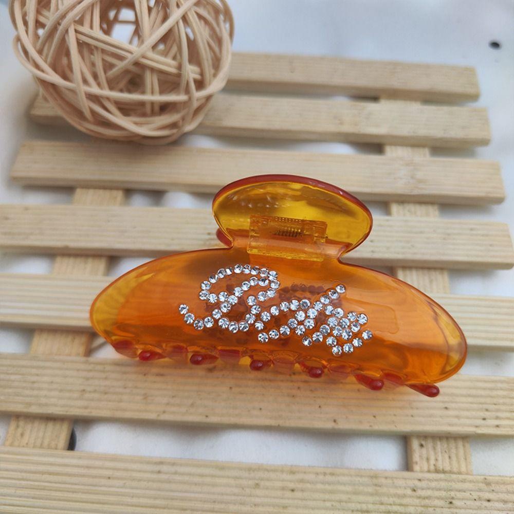 Kẹp Tóc Acetic Acid Hình Cá Mập Dát Khảm Thời Trang Thanh Lịch Cá Tính Dành Cho Bạn Gái|Giá Đỡ Kẹp Tóc Đuôi Ngựa Hình Con Cua Độc Đáo Cho Nữ