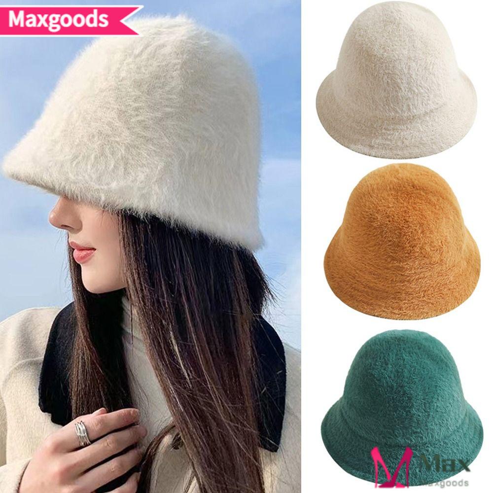 Mũ Bucket Giả Lông Thú Ấm Áp Thời Trang Mùa Đông