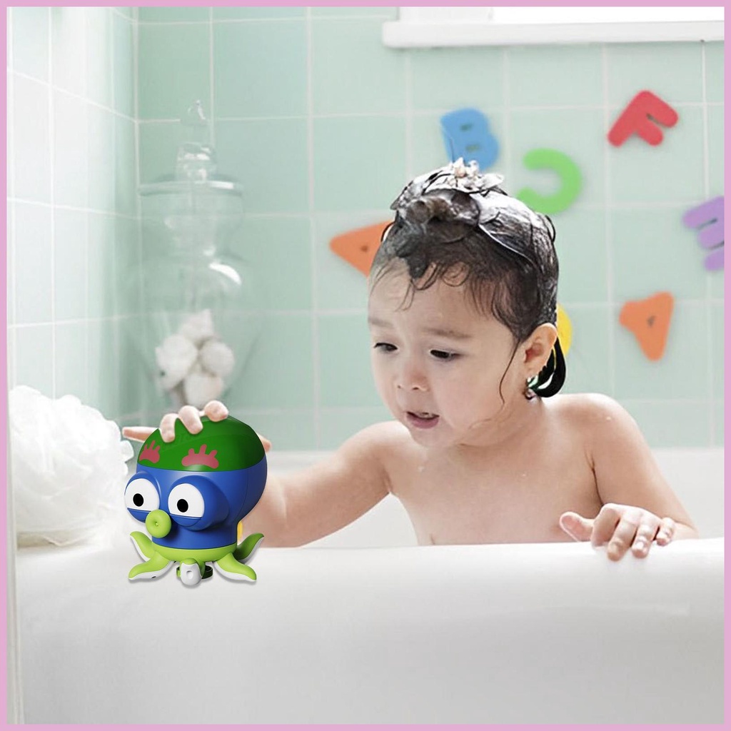 Đồ Chơi Bồn Tắm 2 Chế Độ Nước Hình Bạch Tuộc Hoạt Hình Vui Nhộn Cho Bé