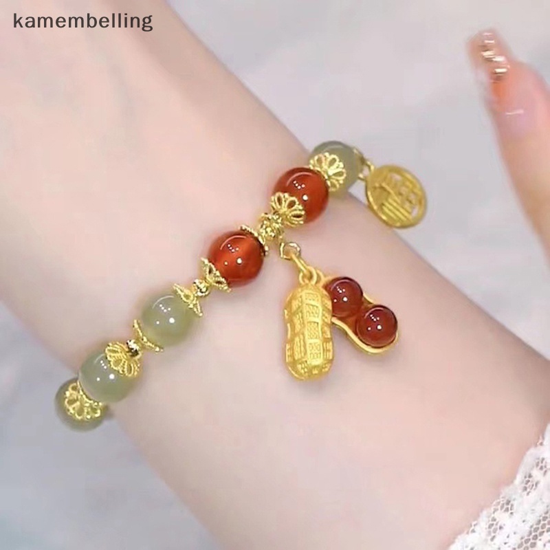 Kamembelling Vòng Tay Hạt Đậu Phộng Thời Trang Harajuku Cho Nữ