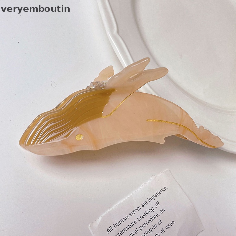 Kẹp Tóc Càng Cua Hình Cá Voi Xanh Dương Phổ Biến Cho Nữ