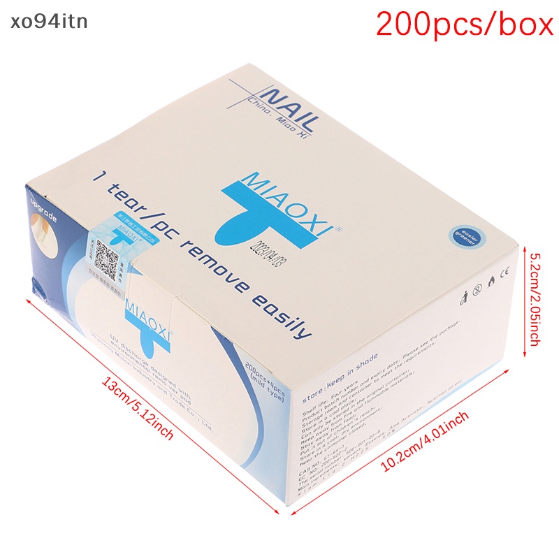 Bộ 200 Miếng Tẩy Sơn Móng Tay Bằng Gel UV Dùng Một Lần
