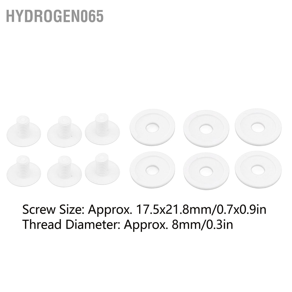 Hydrogen065 6 Chiếc Bể Bụi Bánh Xe Vít Có Thêm Máy Giặt C55 Nhựa Linh Kiện Thay Thế Cho Polaris 180 280