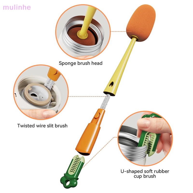 Cọ Rửa Ly 3 Trong 1 Cán Dài Tiện Lợi