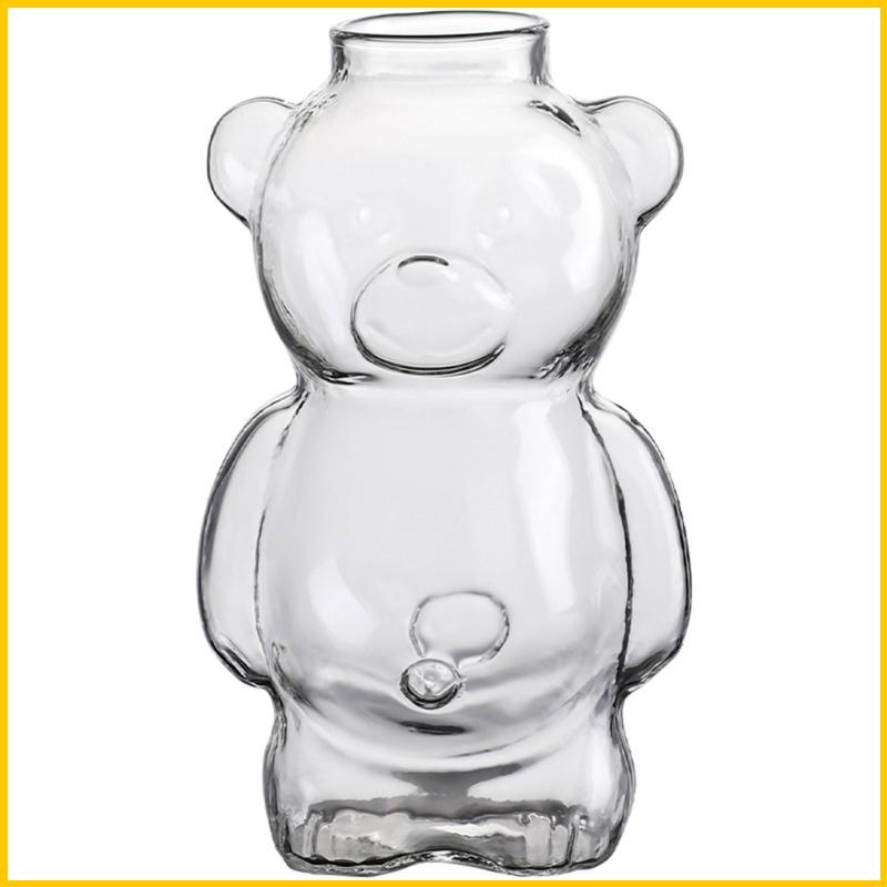 Ly Thủy Tinh Uống Cocktail Hình Gấu Dễ Thương Bền Bỉ