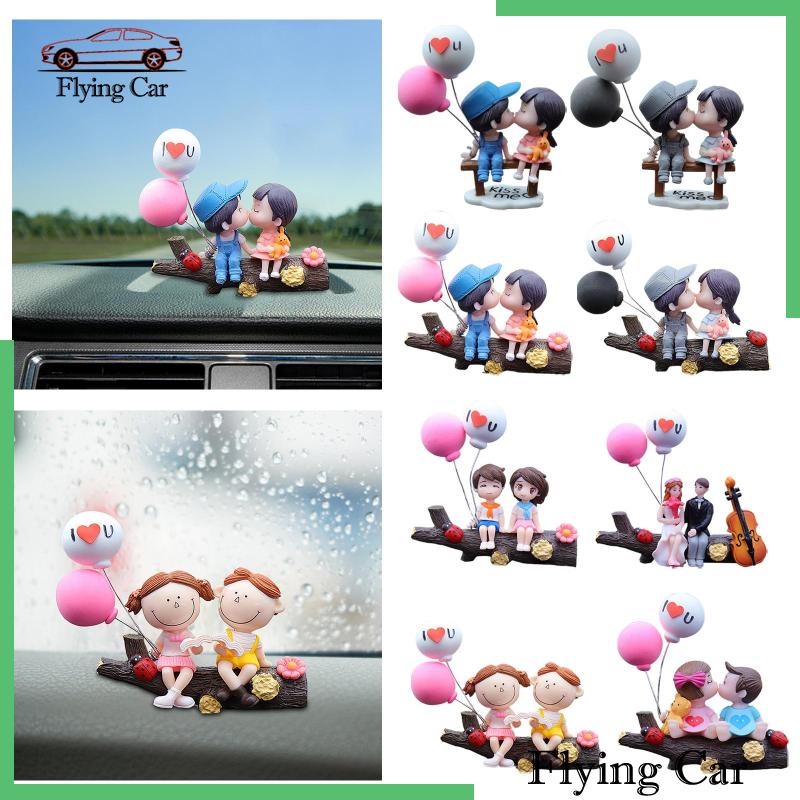 Set 2 Tượng Mô Hình Xe Hơi Trang Trí Bảng Điều Khiển Cho Bé Gái