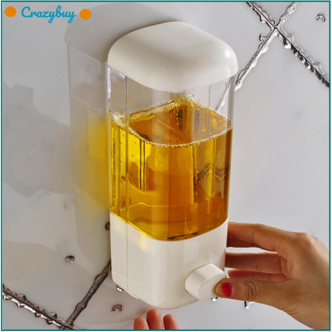 Cr Bình Đựng Xà Phòng Rửa Tay 500ML Gắn Tường Tiện Dụng