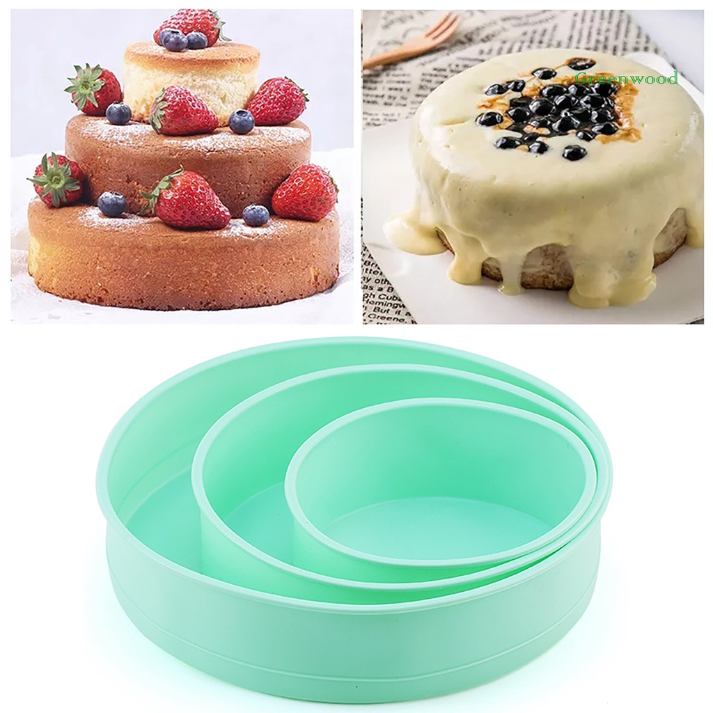 Khuôn Silicone Làm Bánh Hình Tròn 4 6 8 10 Inch Chịu Nhiệt Tốt Tiện Dụng