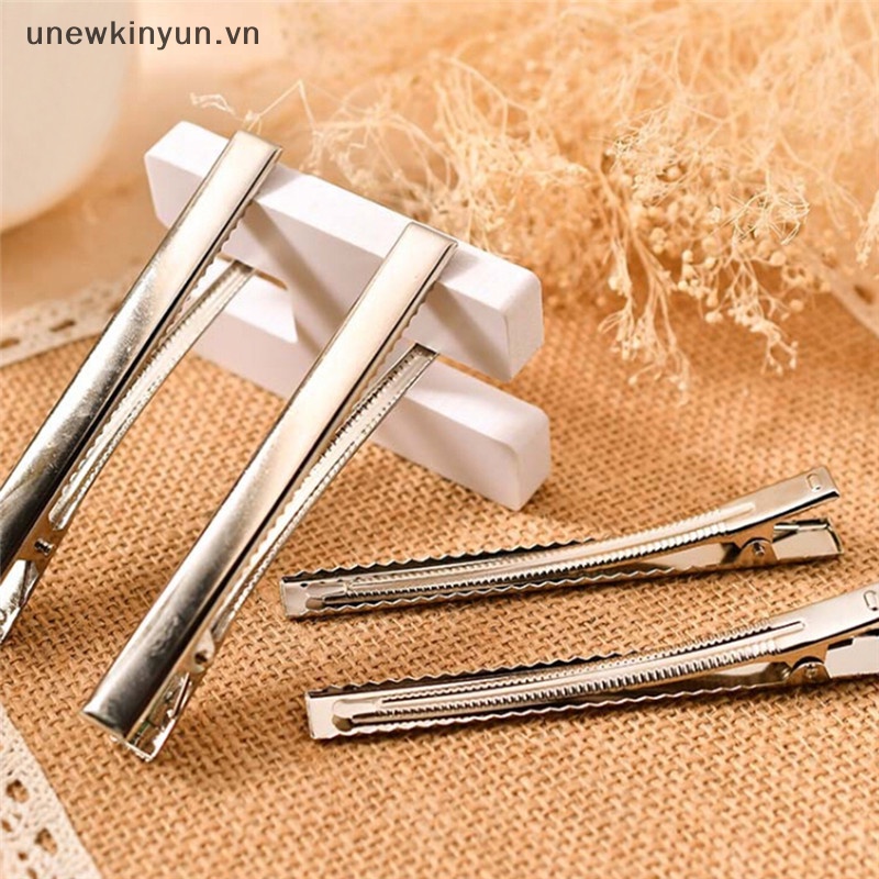 Set 20 Kẹp Tóc Kim Loại Màu Bạc Thời Trang