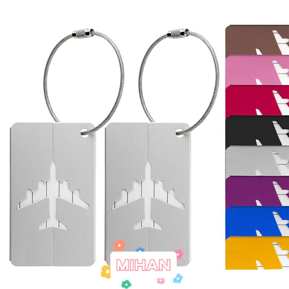 Thẻ Đánh Dấu Hành Lý Bằng Nhôm Có Thể Tái Sử Dụng Kèm Dây Đeo MIHAN1