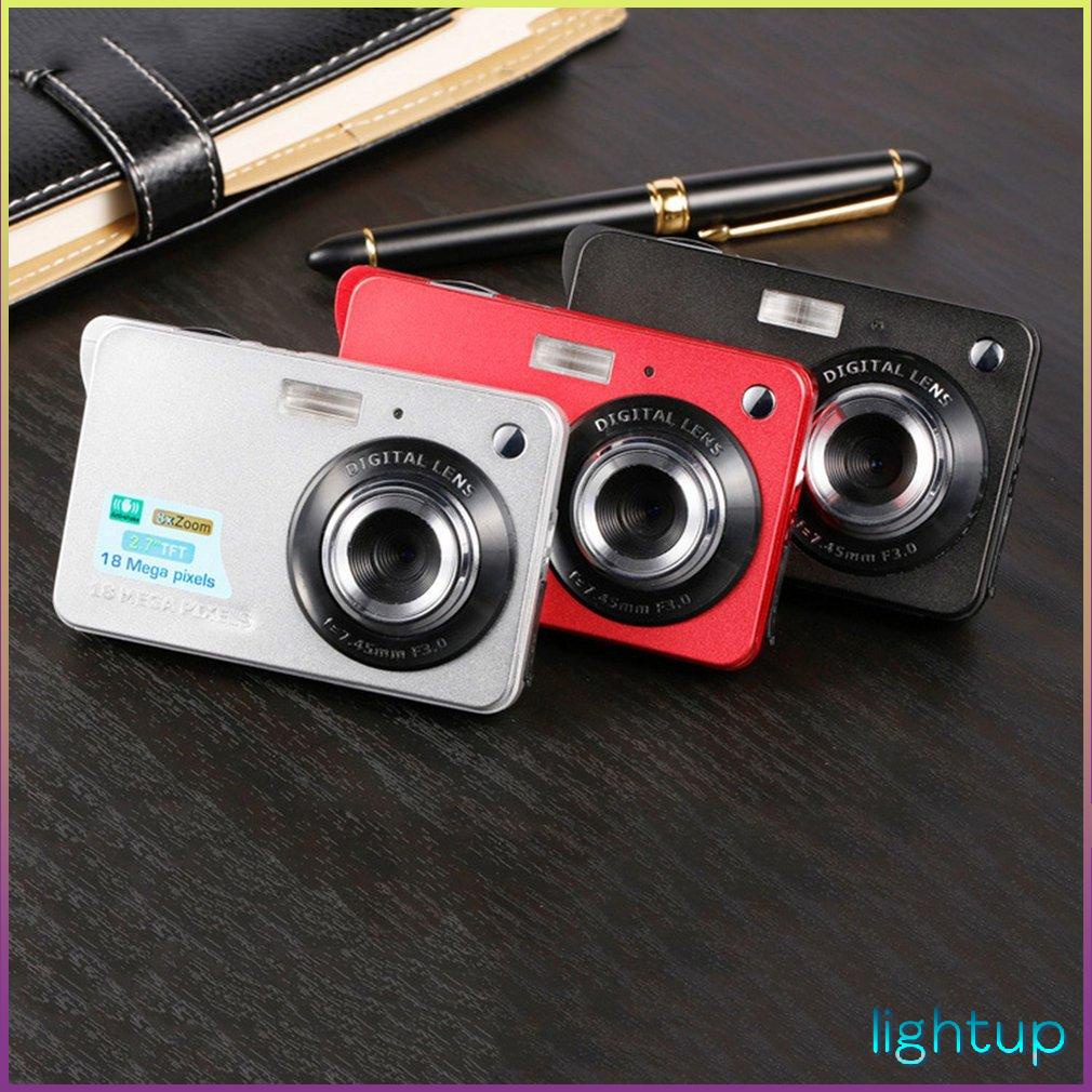 Màn Hình LCD Tft 2.7 Inch 18Mp 720P 8X Zoom Hd Máy Ảnh Kỹ Thuật Số Chống Rung Quay Video Siêu Nhỏ Cmos Quà Tặng Trẻ Em