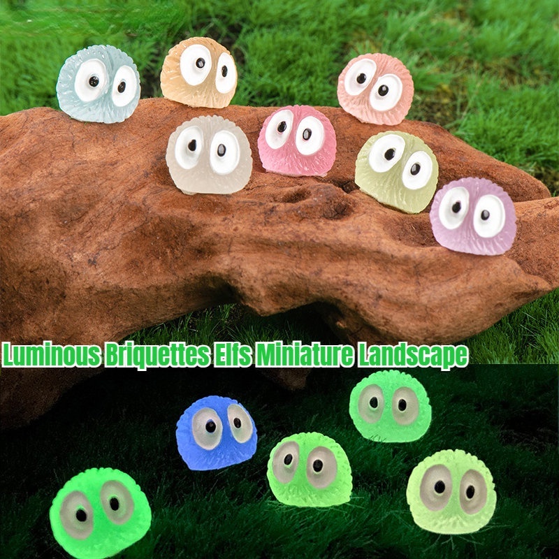 Quả Cầu Màu Đen Mini Bằng Nhựa Phát Sáng Dùng Trang Trí Vườn