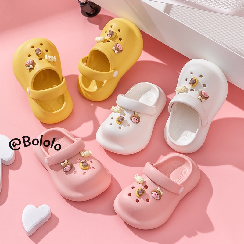 Bololo Dép Đi Trong Nhà Bằng EVA Chống Trượt Họa Tiết Hoạt Hình Dễ Thương Cho Bé