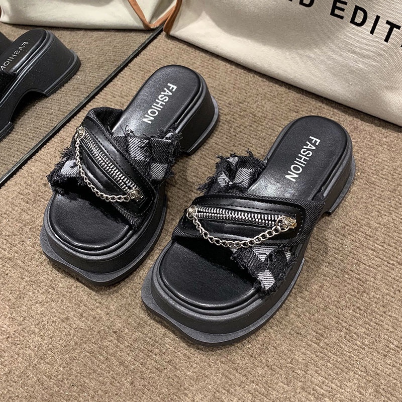 Dép Sandal Đế Dày Thời Trang Mùa Hè 2023 Cho Nữ