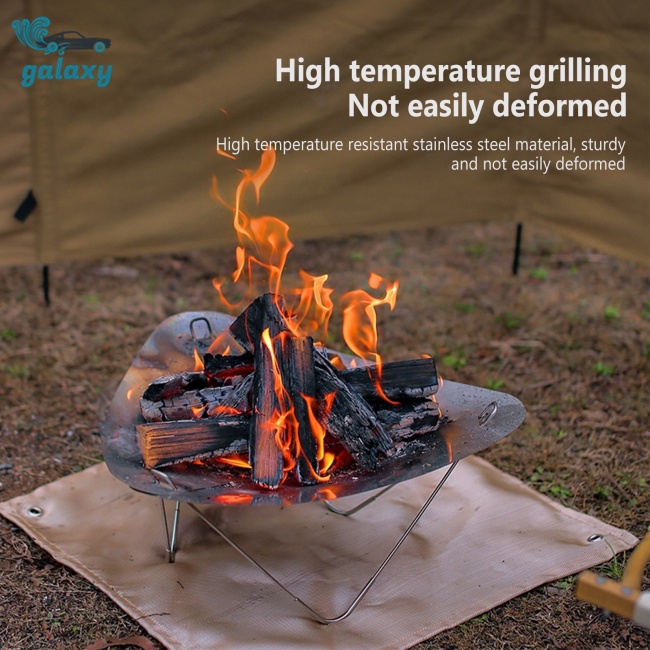 Galaxy Lò Nướng Siêu Nhẹ Bằng Thép Không Gỉ Có Thể Gấp Gọn Tiện Dụng Mang Theo Du Lịch Cắm Trại
