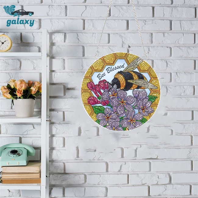 Galaxy Bộ Tranh Đính Đá Tự Làm Họa Tiết Chú Ong Đáng Yêu Trang Trí Nhà Cửa