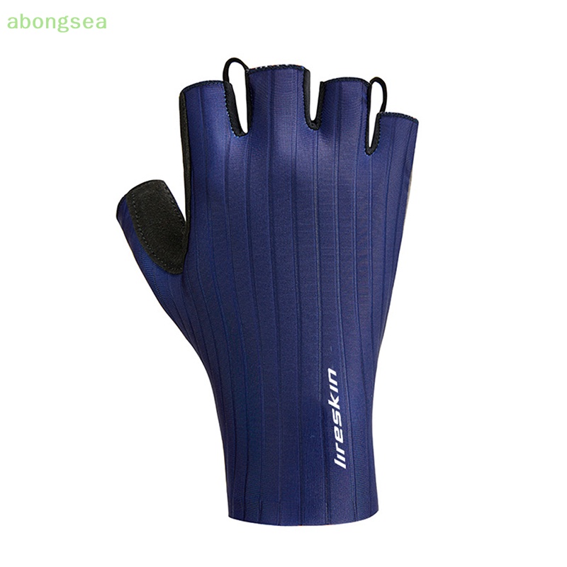 Abongsea Găng Tay Đạp Xe Nửa Ngón Mềm Mại Thoáng Khí Chống Trượt Chống Sốc