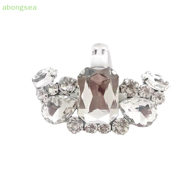 1 Kẹp Khóa Giày Cao Gót Đính Đá Lấp Lánh DIY Cho Cô Dâu