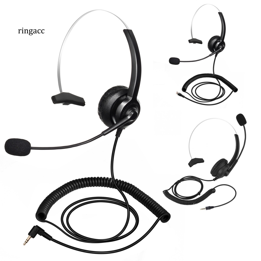 Tai Nghe Chống Ồn RGA H300 Giắc Cắm 3.5mm 2.5mm RJ9 Dành Cho Điện Thoại