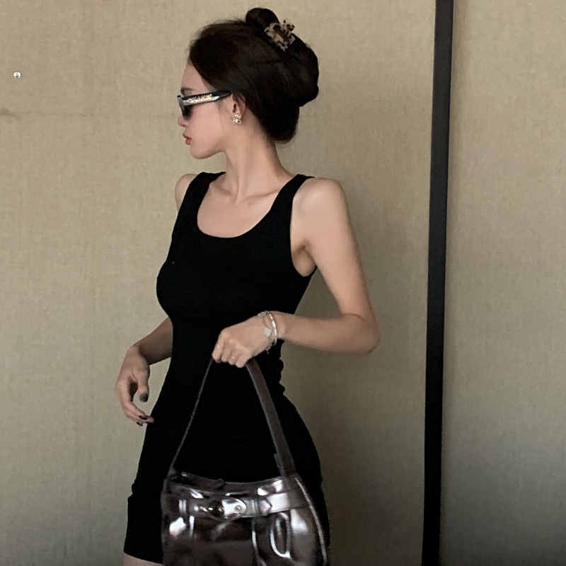 Cozok Đầm Không Tay Khoét Eo Thời Trang Quyến Rũ
